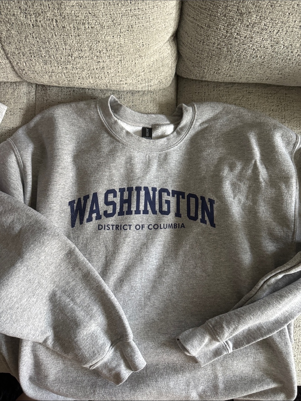 Washington Grey Crewneck Sweatshirt -